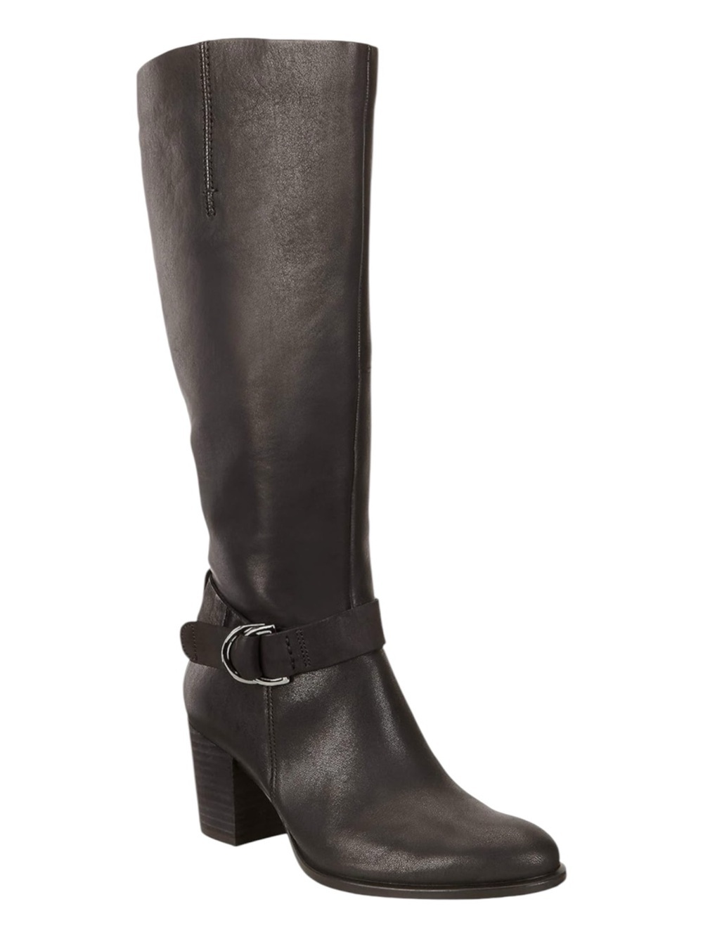 Ecco Tall Leather Riding Boots Black 37
